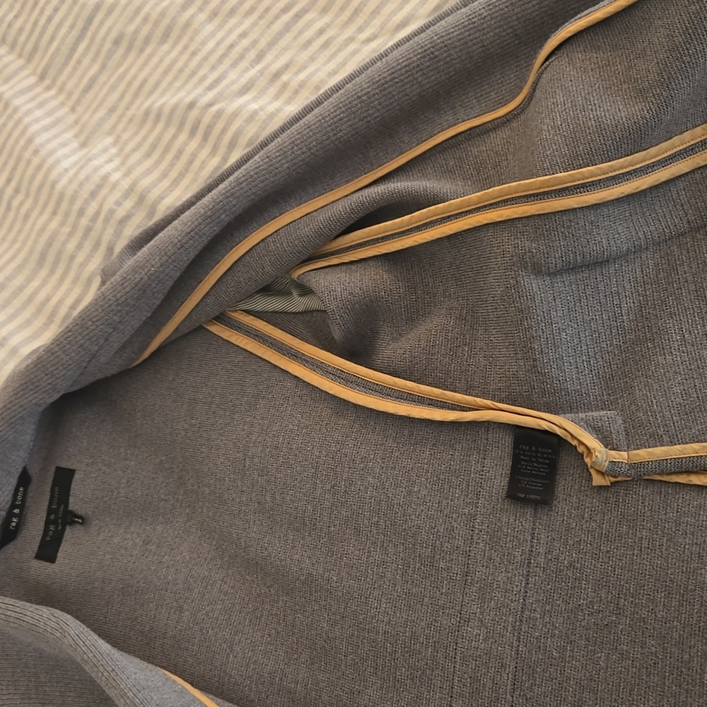 Rag + Bone Grey Blazer - Size M - Picture 3 of 5